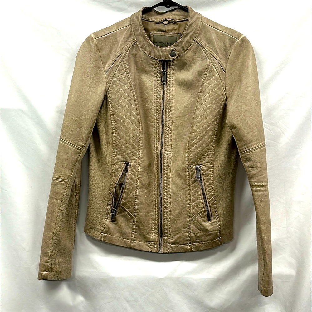 Maurices Faux Leather Size Small Bomber Jacket